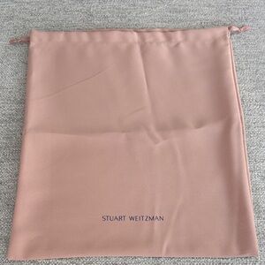 Stuart Weitzman Blush Pink Drawstring Dust Bag